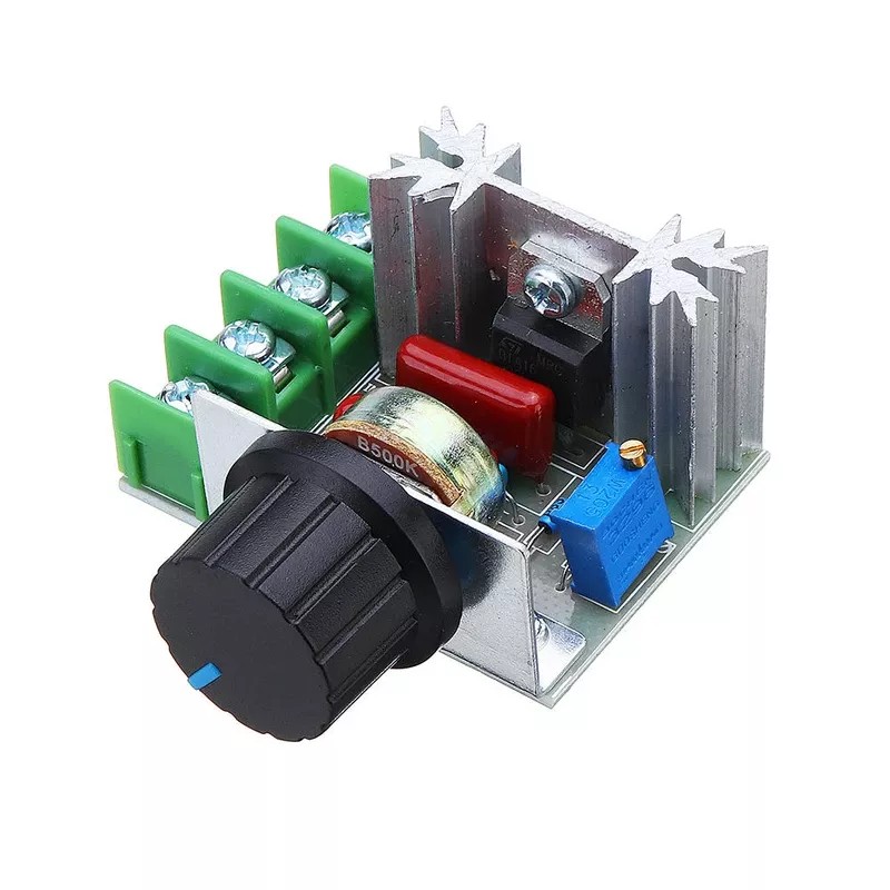 ماژول دیمر 2000W با ولتاژ ورودی 110 تا 220 ولت AC و ابعاد 30x20x10 میلی‌متر