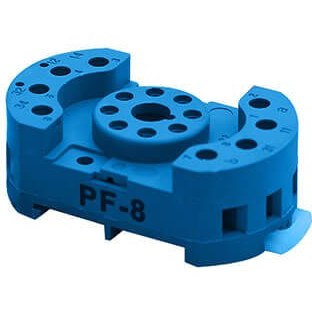 سوکت 8 پایه دوکنتاکت کد PF-8PIN