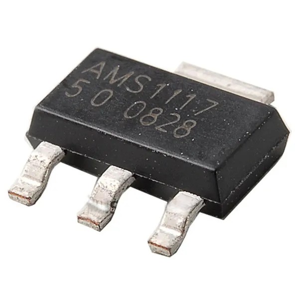 رگولاتور LDO 5 ولت 1 آمپر AMS1117-5v با پکیج SOT-223