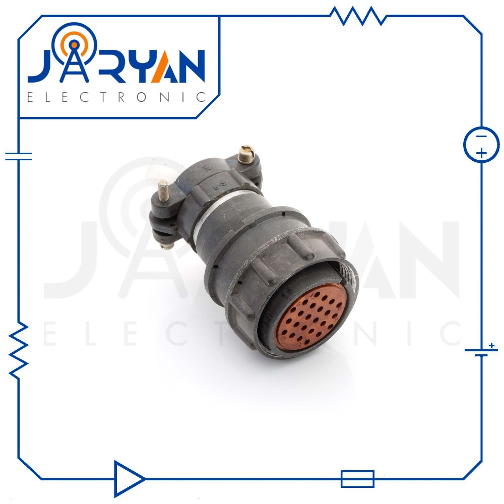 کانکتور روسی 24 پین مادگی سرکابلی 27 میلیمتر