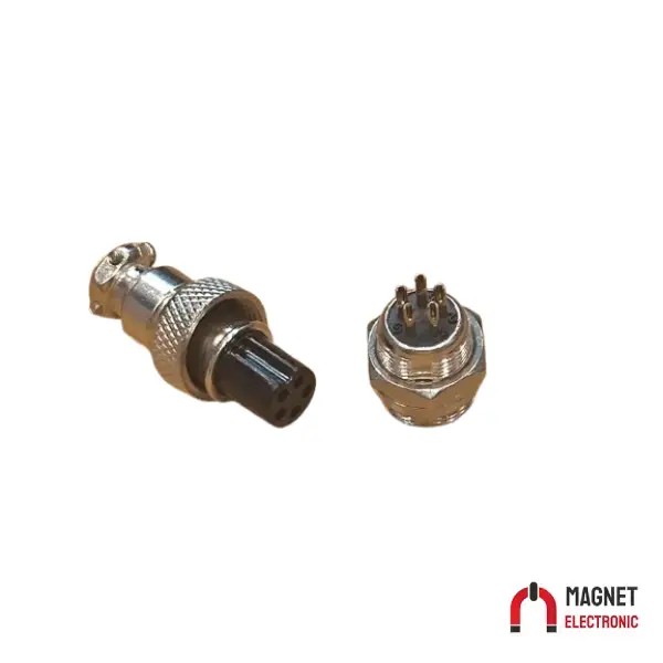 کانکتور فلزی 12 میل 5PIN 12MM METAL CONNECTOR