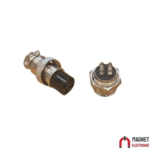 کانکتور فلزی 16 میل 4PIN 16MM METAL CONNECTOR