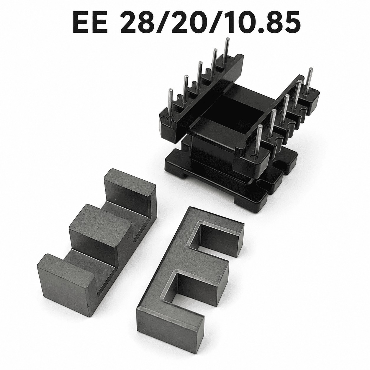 هسته فریت EE28/20/10.85 با قرقره 10 پین عمودی