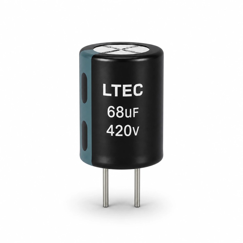خازن الکترولیتی ال‌تک مدل LTEC 68uF 420V 16×20mm
