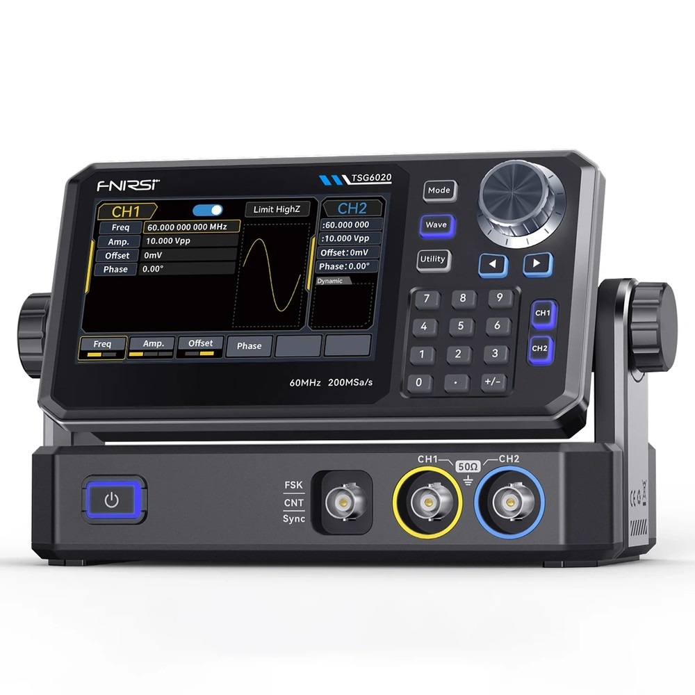 سیگنال ژنراتور دو کاناله فینرسی مدل FNIRSI TSG6020
