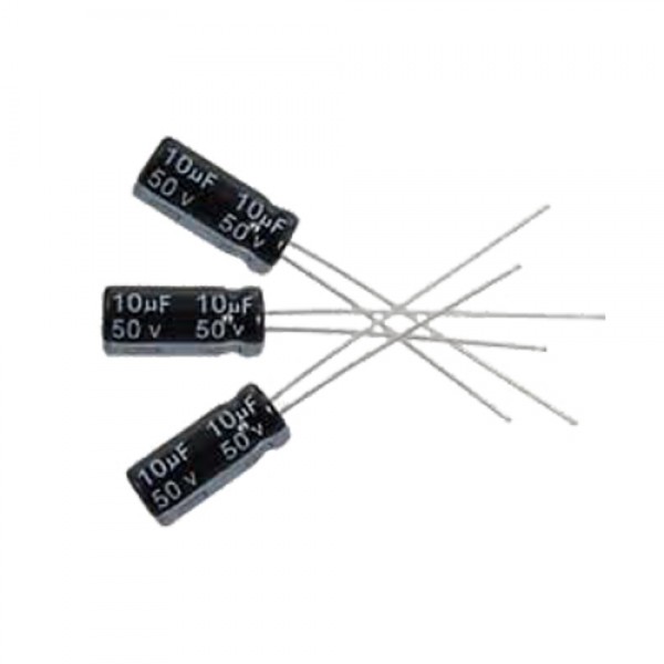 خازن الکترولیت 10UF-50V (تعداد ده تایی)