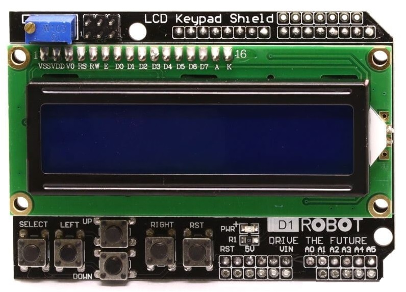 ماژول LCD کاراکتری 16*2 آردوینو با کیپد