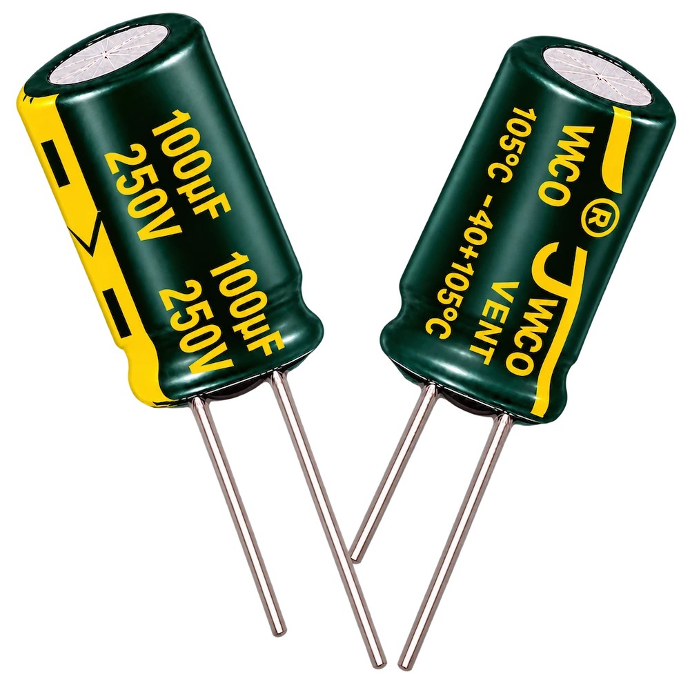 خازن JWCO Green 100µF 250V