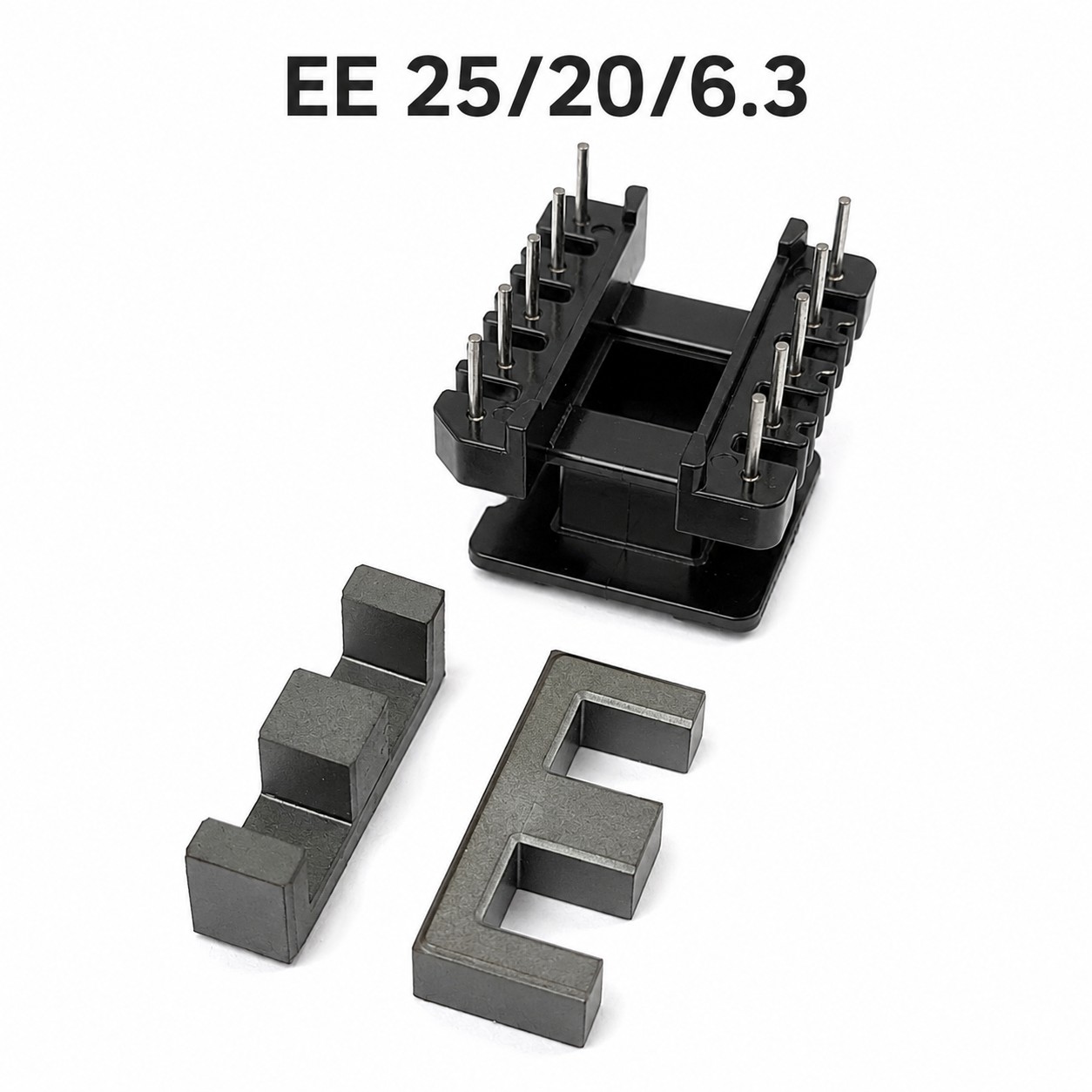 هسته فریت EE25/20/6.3 با قرقره 10 پین عمودی