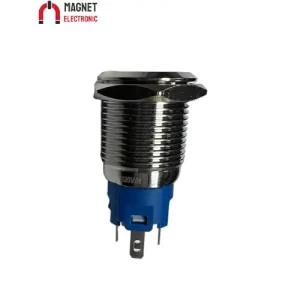 کلید قرمز متال لحظه ای LAS3-16F-W11EM-N 16MM 11747