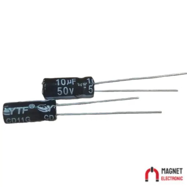 10UF 50V YTF خازن الکترولیت ۱۰۸۰۰۷۰۴۳