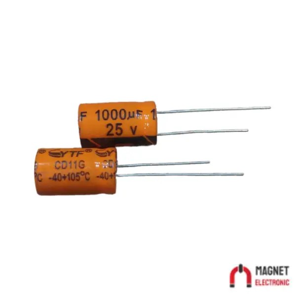 1000UF 25V YTF خازن الکترولیت ۱۰۸۰۰۷۰۵۷