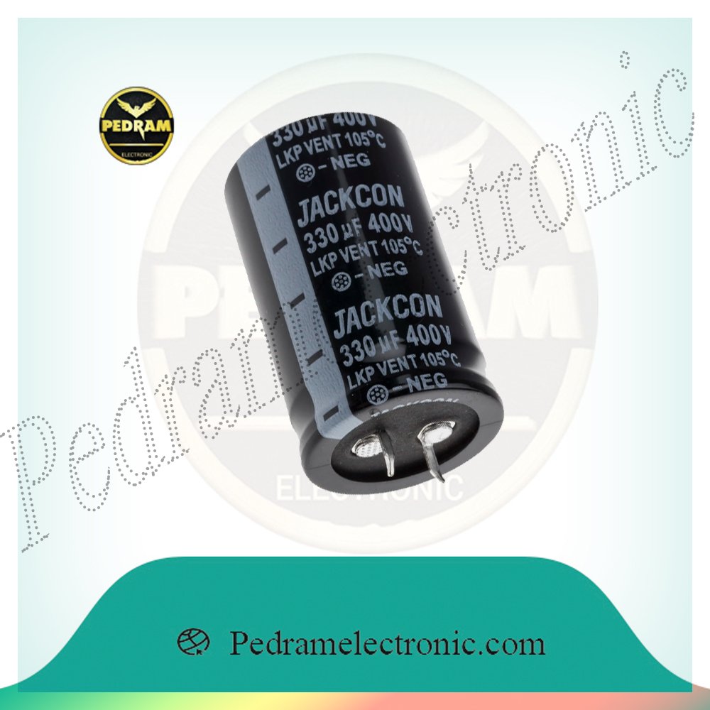 خازن 330MF 400V CAP 400-330KM 330-400V 330MF 400V 330MF400V 22*50 خازن 330ميكرو فراد 400ولت - پدرام الکترونیک - قیمت ، خرید ، فروش