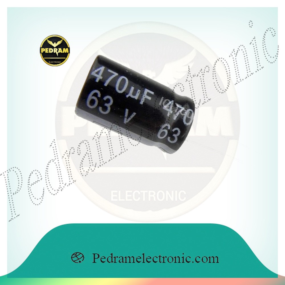 خازن 470MF 63V - پدرام الکترونیک - قیمت ، خرید ، فروش