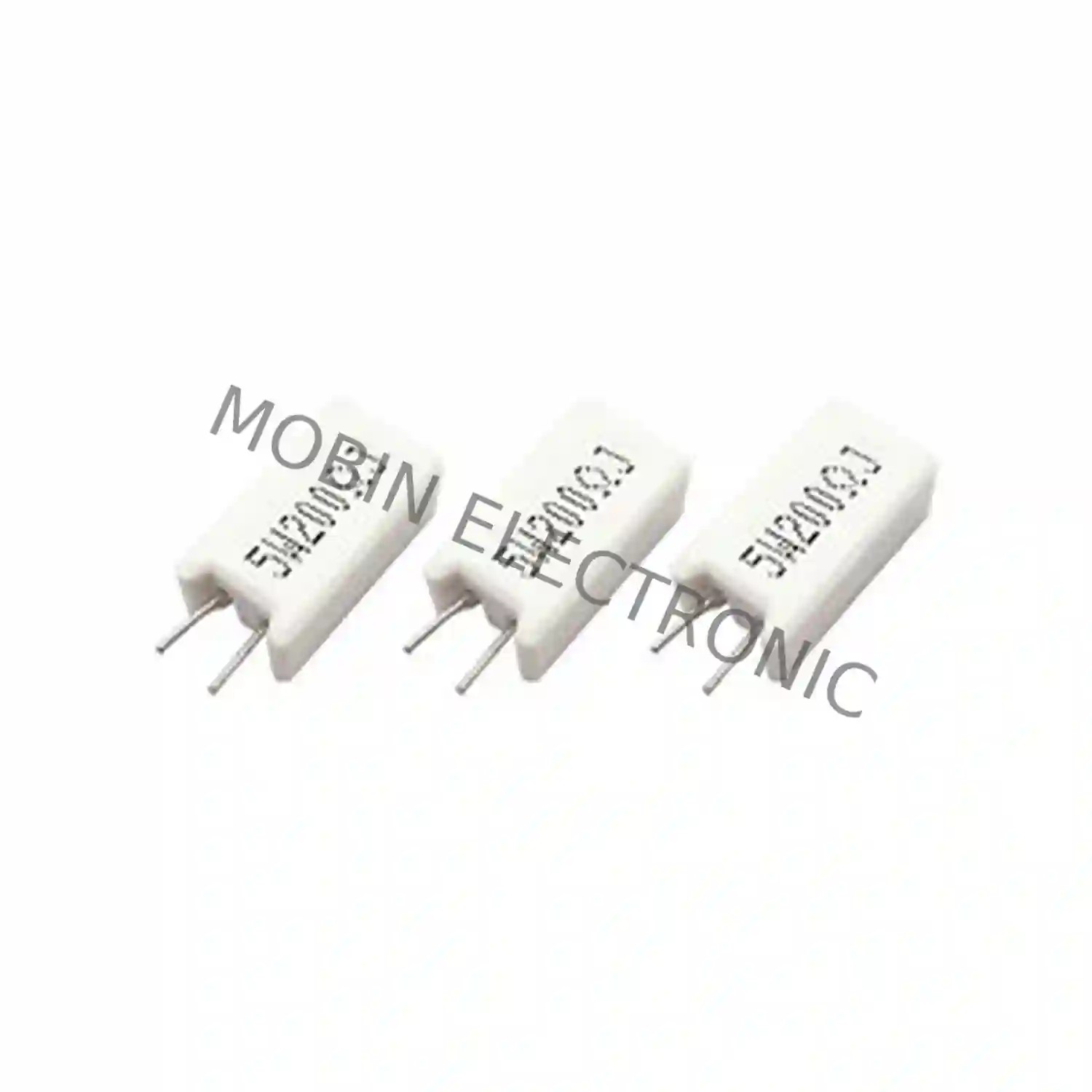 مقاومت اجری ایستاده ۲۰۰ اهم ۵ وات 200R 5W cement