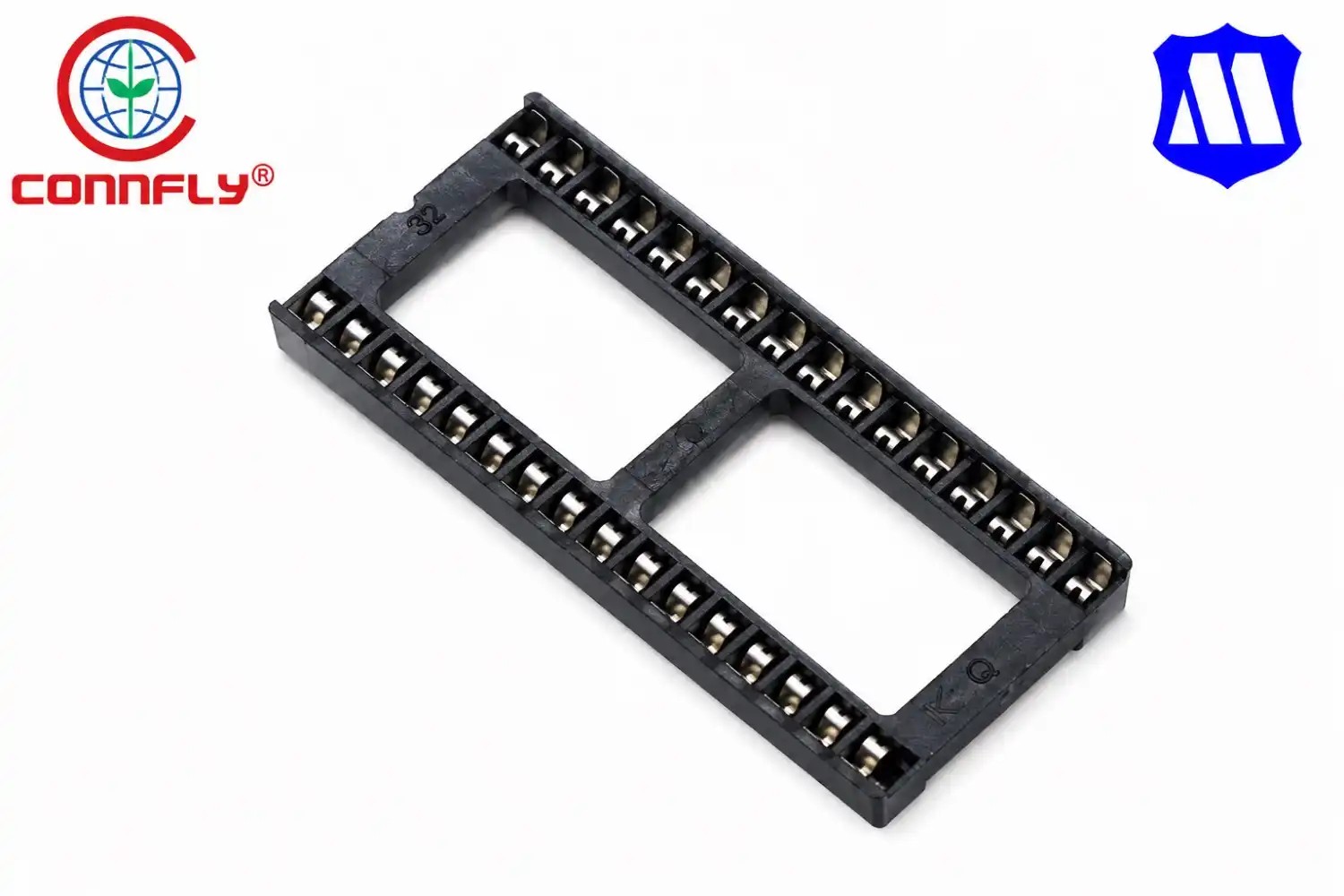 سوکت ای سی ۳۲ پین پهن کانفلای Connfly Ic socket 32Pin-Wide-Ds1009