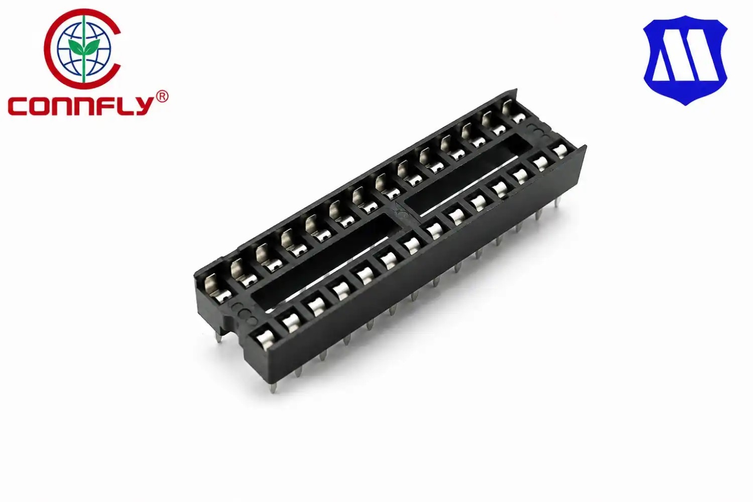 سوکت ای سی ۲۸ پین باریک کانفلای Connfly Ic socket 28Pin-Ds1009
