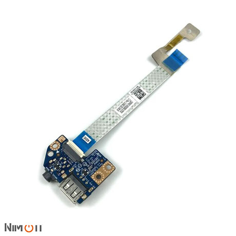 برد صدا و یو اس بی لپ تاپ Dell Latitude E5430 E5530 Audio Sound USB Board with Cable Board with Flex Cable