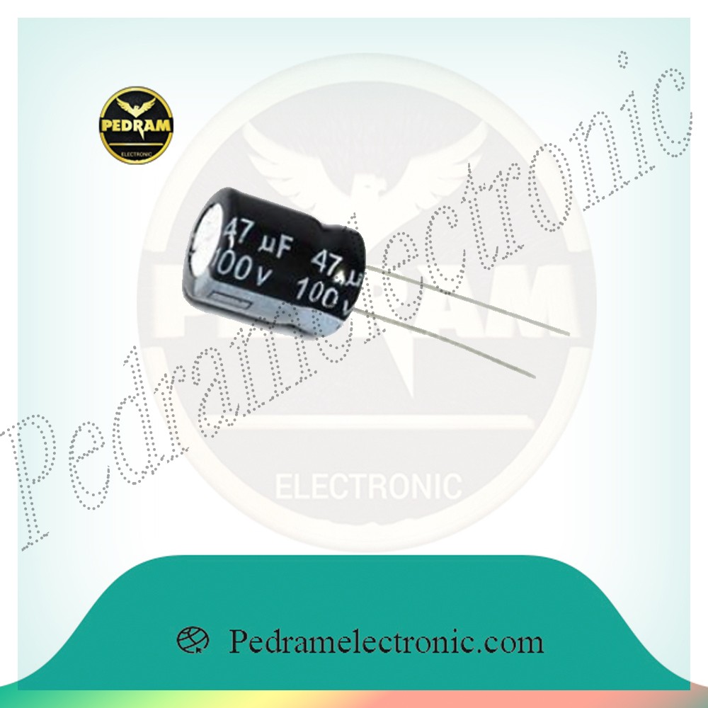 خازن CAP 47MF 100V 47MF100 100-47LF 10*13 - پدرام الکترونیک - قیمت ، خرید ، فروش