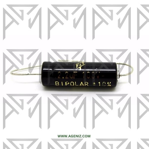 خازن بیپلار 2.2uF 100V