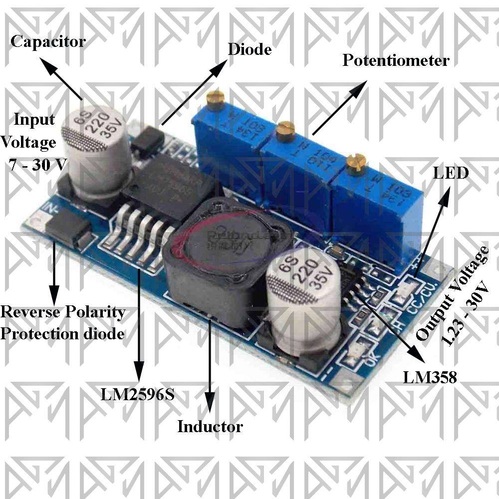 ماژول اینورتر LM2596S ADJ