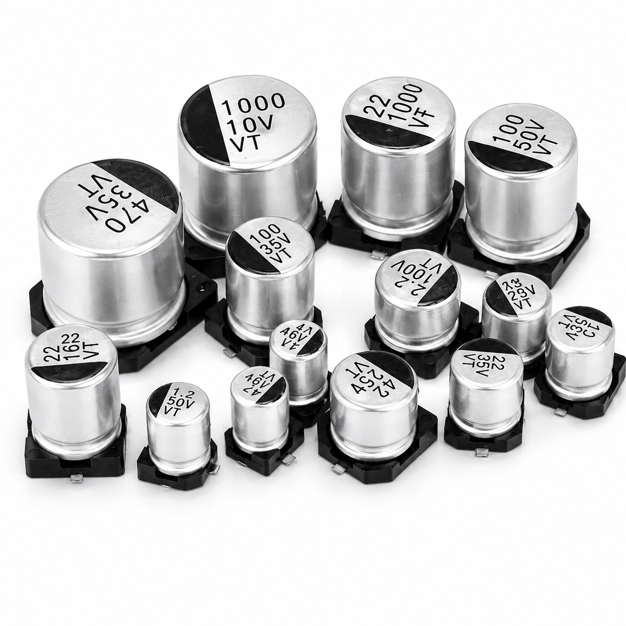 خازن الکترولیت NIPPON 10uF-63V 6.3x5.5 SMD