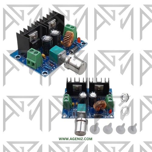 ماژول مبدل ولتاژ قابل تنظیم 8A DC-DC مدل XH-M401