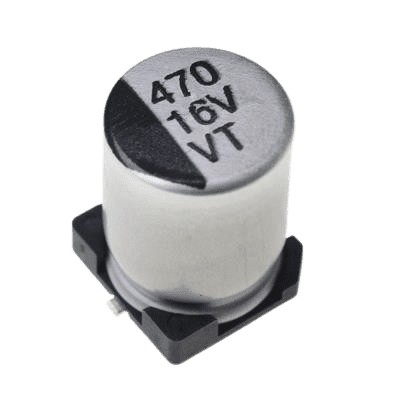 خازن الکترولیت CAP ELEC 470UF 16V 8*10.5MM SMD