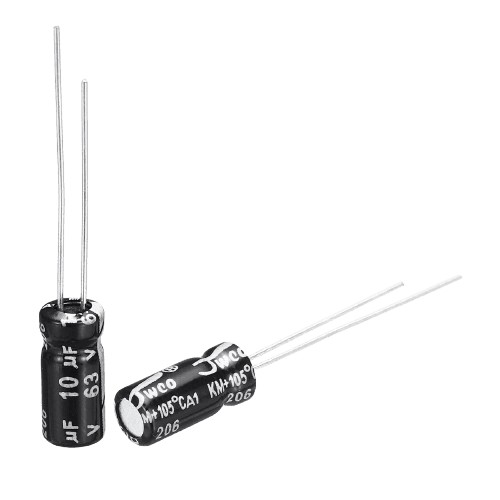 CAP 10UF 63V BLACK خازن الکترولیت دیپ