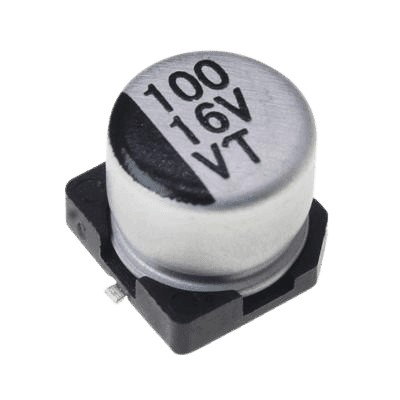 خازن الکترولیت CAP ELEC 100UF 16V 6.3*5.4MM SMD
