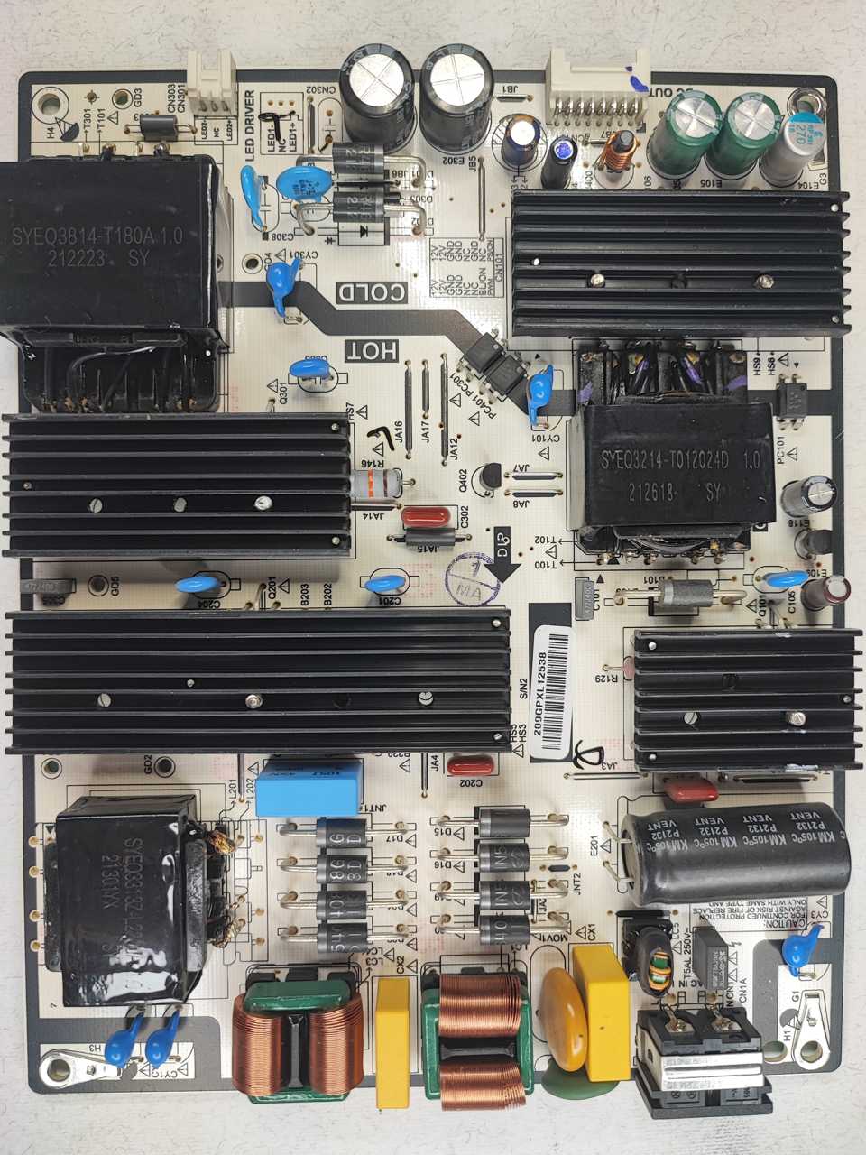 برد تغذیه تلویزیون جی پلاس مدل GTV-50MH512N