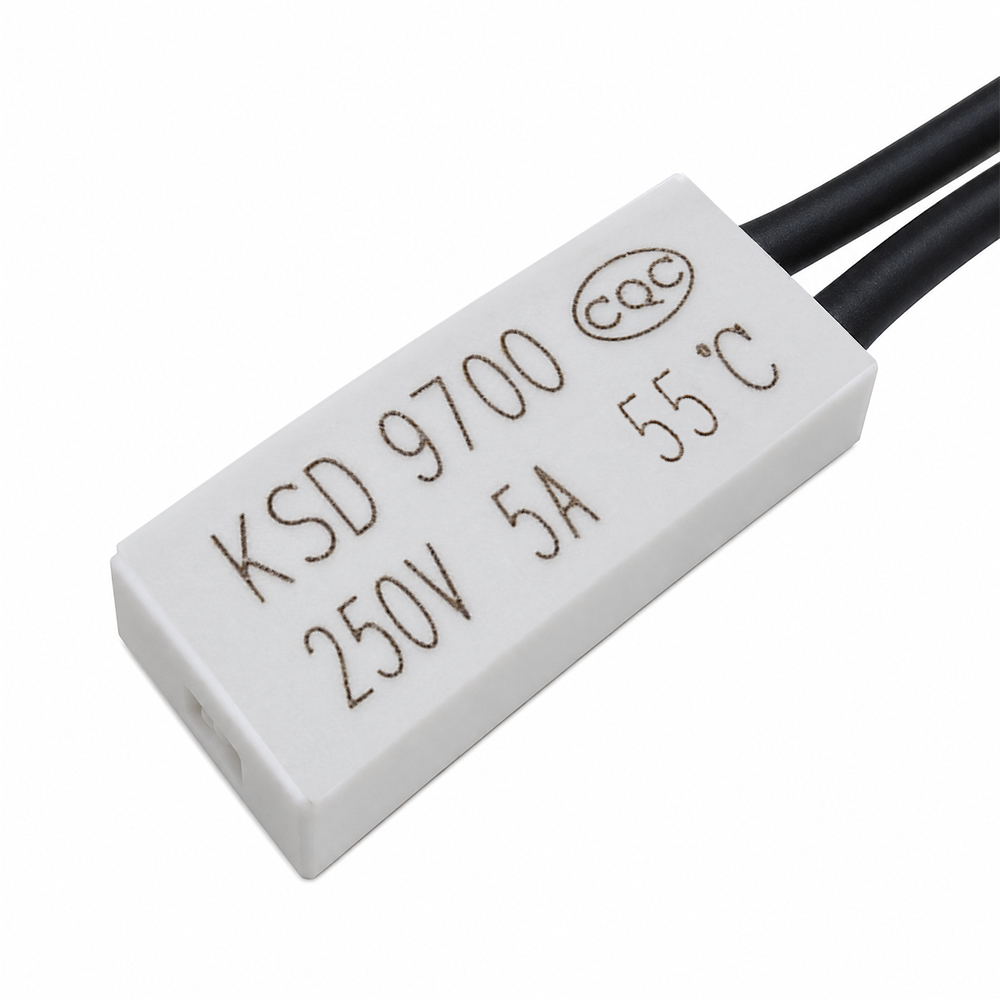 ترموسوئیچ حرارتی سیم دار NC 250V-5A 55C KSD9700