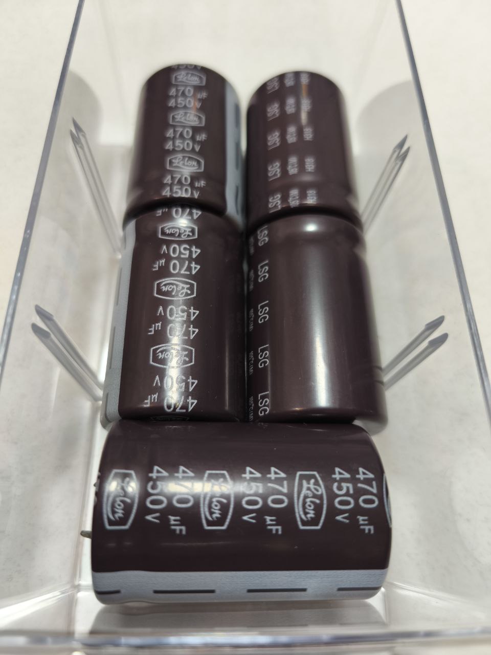 خازن الکترولیتی 470 میکروفاراد 450 ولت للون 470uF 450V Lelon