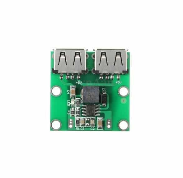 ماژول رگولاتور DC به DC کاهنده دارای دو خروجی 3A 5V USB