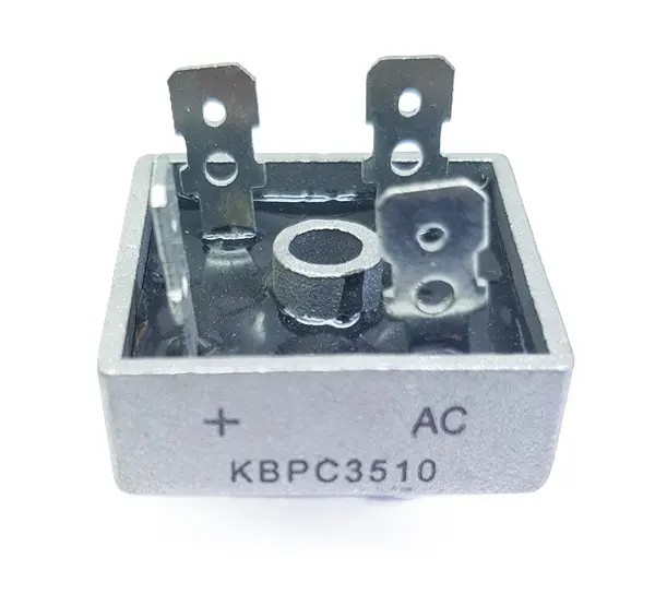 پل دیود 1000 ولت 35 آمپر مربعی فلزی Bridge Rectifier KBPC3510
