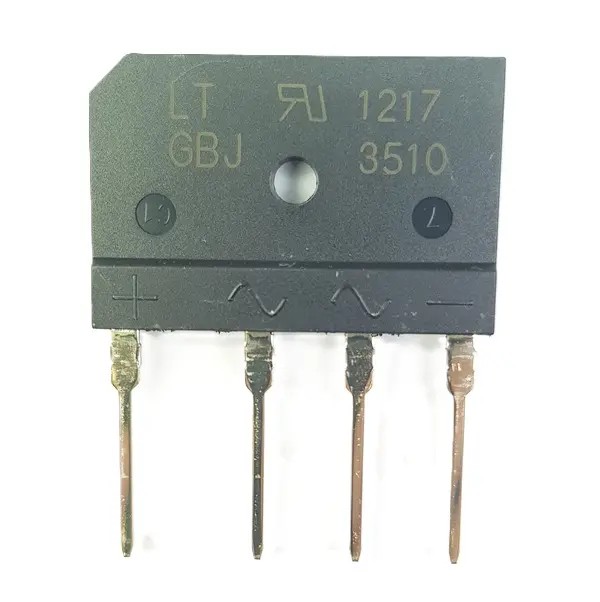پل دیود 1000 ولت 35 آمپر تخت شانه ای Bridge Rectifier GBJ3510