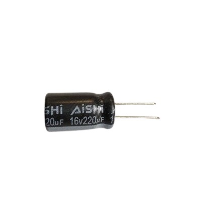 خازن الکترولیت 220uF-16V 105C 6.3*11 AISHI