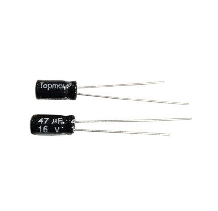 خازن الکترولیت 47uF-16V 105C 4*8 TOPMAY
