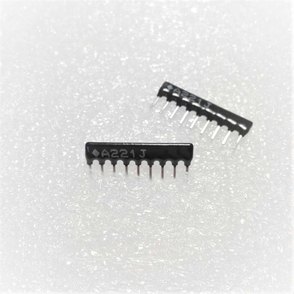 مقاومت اری A09-221JP 220OHM 1/8W 5% 9PIN