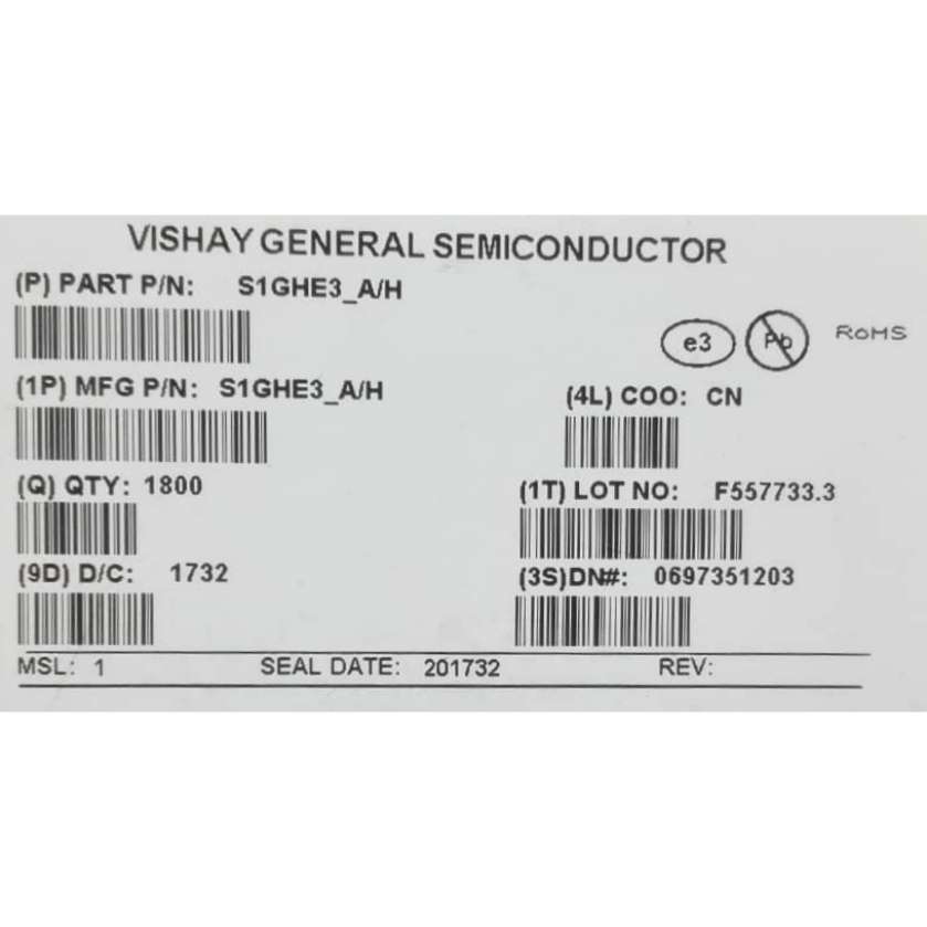 دیود S1GHE3-A/H 400V-1A SMD VISHAY