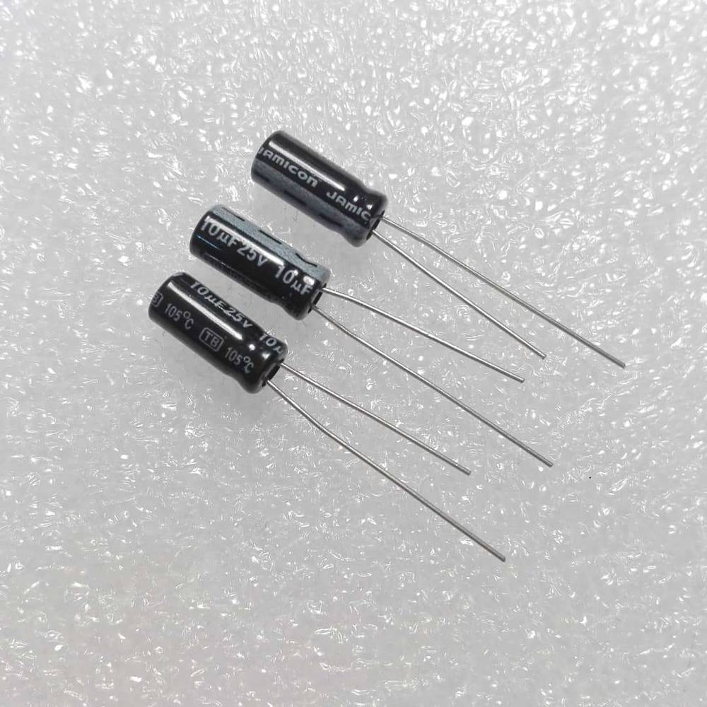 خازن الکترولیت 10uF-25V 105C 5*11 JAMICON