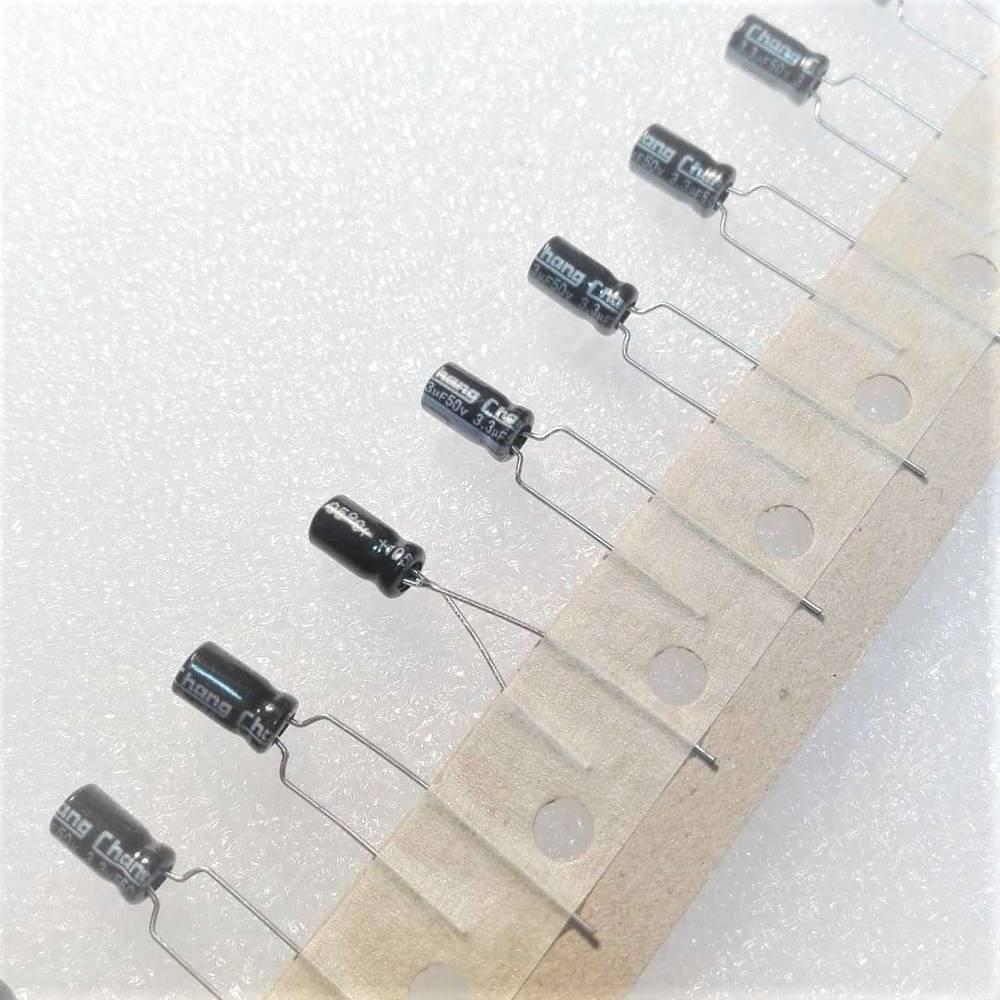 خازن الکترولیت 3.3uF-50V 105C 4*7 CHANGZHOU
