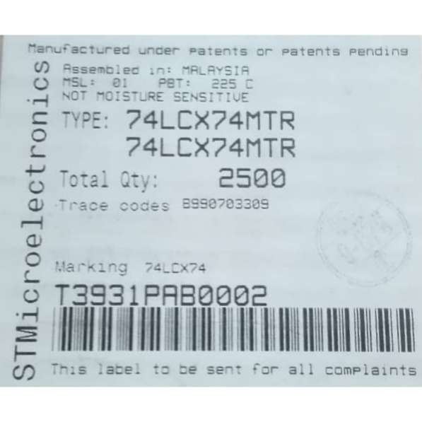 آی سی 74LCX74MTR 14PIN SMD ST