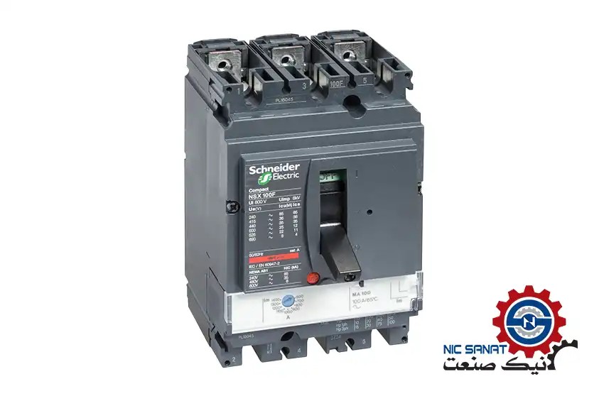 کلید اتوماتیک سه پل 150 آمپر سری NSX160F اشنایدر مدل LV430830