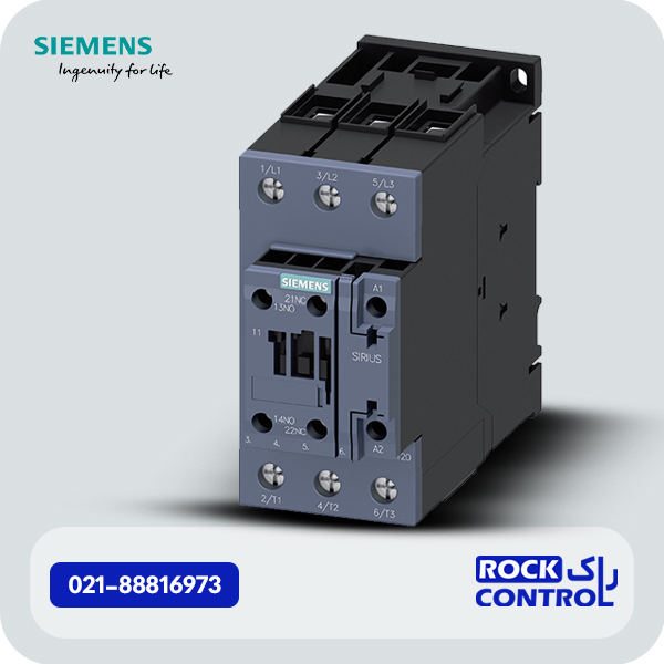 کنتاکتور 80 آمپر 37 کیلووات 220VAC زیمنس مدل 3RT2038-1AP00