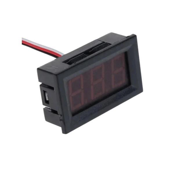 ماژول ولتمتر سایز 0.56 اینچ 3 سیمه روپنلی قرمز DC 0-30V