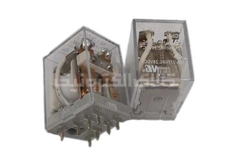رله ایزومی پایه سوزنی 24 ولت 2 کنتاکت 10 آمپر NHG | JQX-13F-24VDC