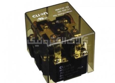 رله قدرت 24 ولت 2 کنتاکت 80 آمپر CLION | HHC71F-2Z-(JQX-62F-2Z)-24VDC