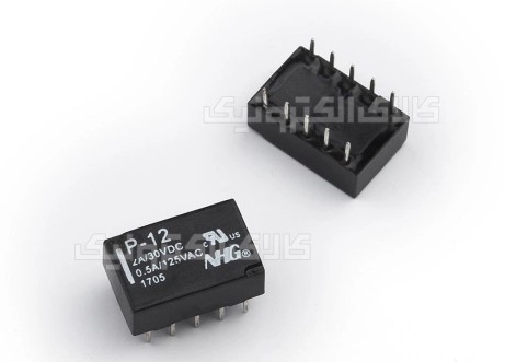 رله 12 ولت 2 کنتاکت 2 آمپر NHG