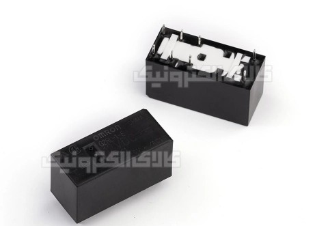 رله کتابی مشکی 12 ولت 1 کنتاکت 16 آمپر OMRON | G2RL-1-E-12VDC